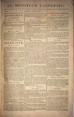 Le moniteur universel Donnerstag 20. Januar 1814