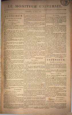 Le moniteur universel Samstag 26. Februar 1814