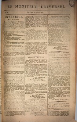 Le moniteur universel Montag 28. Februar 1814