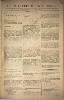 Le moniteur universel Freitag 15. April 1814