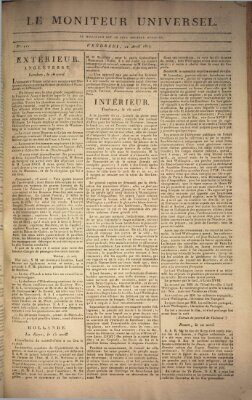 Le moniteur universel Freitag 22. April 1814