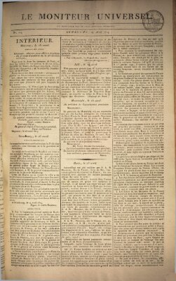 Le moniteur universel Sonntag 24. April 1814