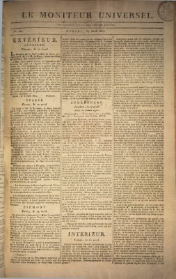 Le moniteur universel Samstag 30. April 1814