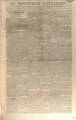 Le moniteur universel Dienstag 5. Juli 1814