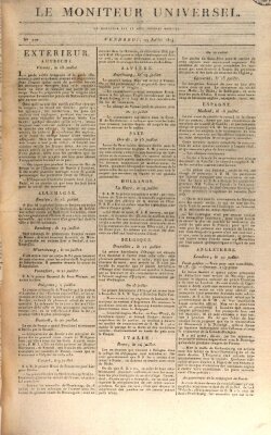 Le moniteur universel Freitag 29. Juli 1814