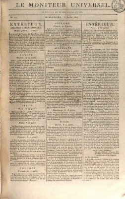 Le moniteur universel Sonntag 31. Juli 1814