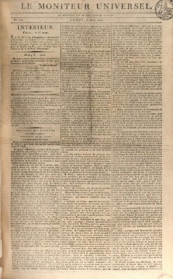 Le moniteur universel Montag 8. August 1814