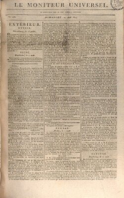 Le moniteur universel Sonntag 21. August 1814