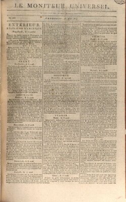 Le moniteur universel Freitag 26. August 1814