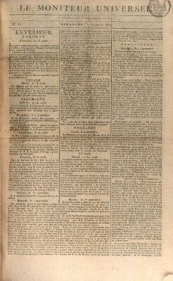 Le moniteur universel Sonntag 11. September 1814