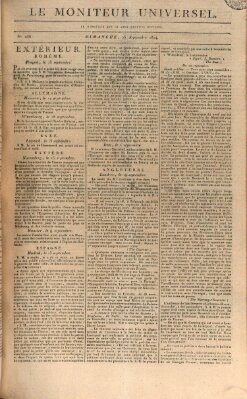 Le moniteur universel Sonntag 25. September 1814