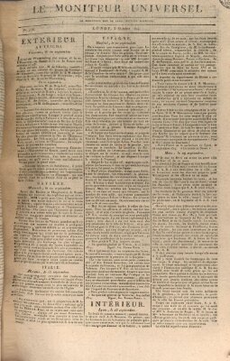 Le moniteur universel Montag 3. Oktober 1814