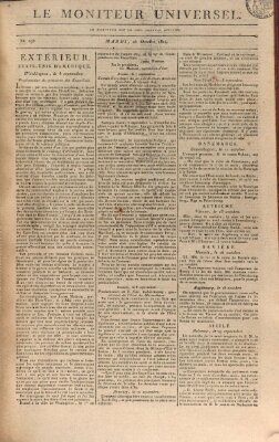 Le moniteur universel Dienstag 25. Oktober 1814