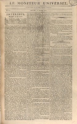 Le moniteur universel Donnerstag 27. Oktober 1814