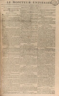 Le moniteur universel Mittwoch 23. November 1814