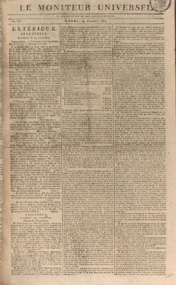 Le moniteur universel Dienstag 29. November 1814