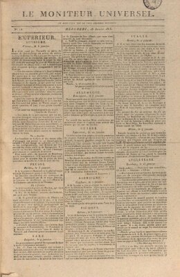 Le moniteur universel Mittwoch 18. Januar 1815