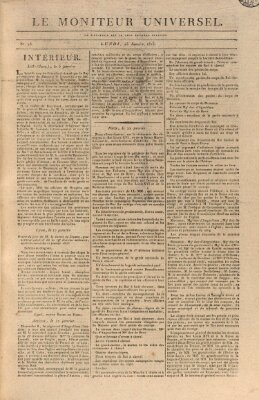 Le moniteur universel Montag 23. Januar 1815