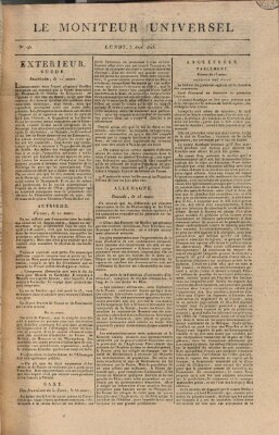 Le moniteur universel Montag 3. April 1815