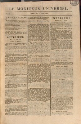 Le moniteur universel Samstag 15. Juli 1815