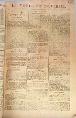 Le moniteur universel Sonntag 13. August 1815