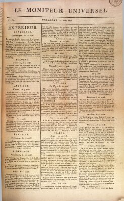 Le moniteur universel Sonntag 27. August 1815