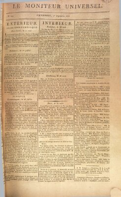 Le moniteur universel Freitag 1. September 1815