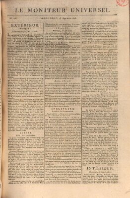 Le moniteur universel Mittwoch 13. September 1815