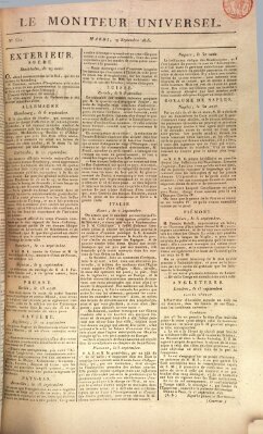 Le moniteur universel Dienstag 19. September 1815