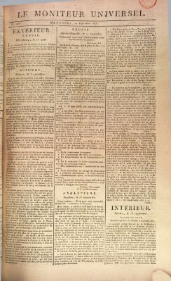 Le moniteur universel Mittwoch 20. September 1815