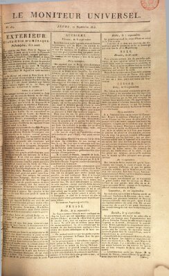 Le moniteur universel Donnerstag 21. September 1815