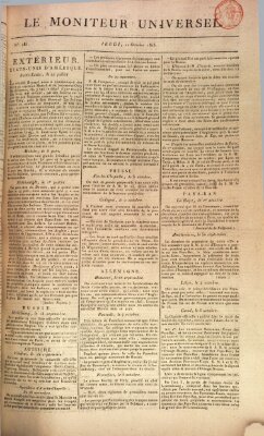 Le moniteur universel Donnerstag 12. Oktober 1815