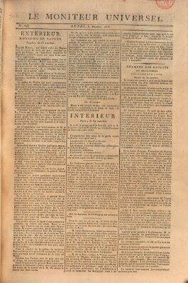 Le moniteur universel Dienstag 31. Oktober 1815