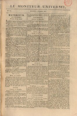 Le moniteur universel Dienstag 7. November 1815