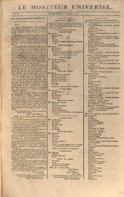 Le moniteur universel Mittwoch 3. Januar 1816