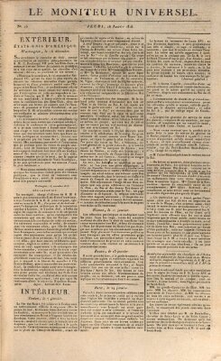 Le moniteur universel Donnerstag 25. Januar 1816