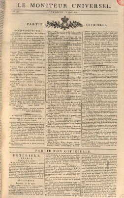 Le moniteur universel Freitag 5. April 1816