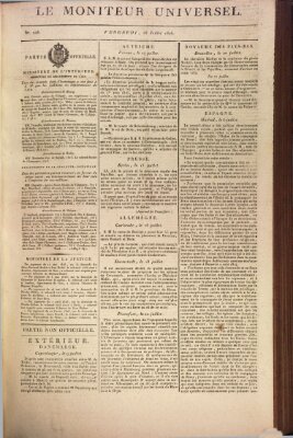 Le moniteur universel Freitag 26. Juli 1816