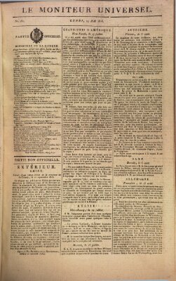 Le moniteur universel Montag 19. August 1816