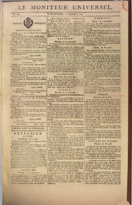 Le moniteur universel Sonntag 15. September 1816