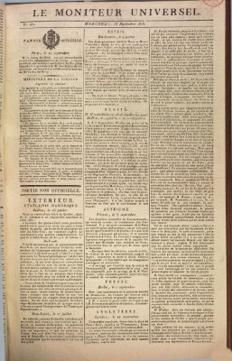 Le moniteur universel Mittwoch 18. September 1816