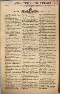 Le moniteur universel Samstag 28. September 1816