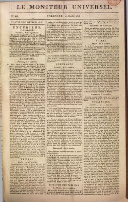 Le moniteur universel Sonntag 20. Oktober 1816