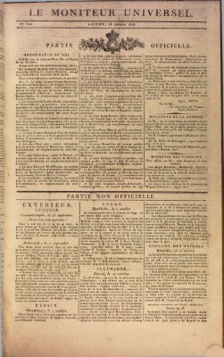 Le moniteur universel Montag 28. Oktober 1816