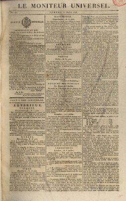 Le moniteur universel Samstag 11. Juli 1818