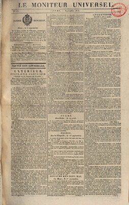 Le moniteur universel Montag 7. September 1818