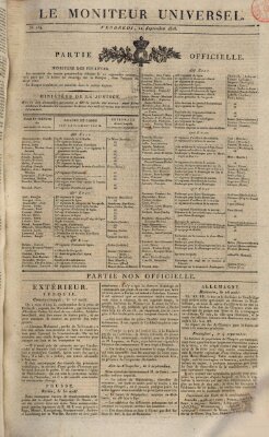 Le moniteur universel Freitag 11. September 1818