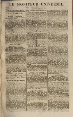 Le moniteur universel Mittwoch 16. September 1818