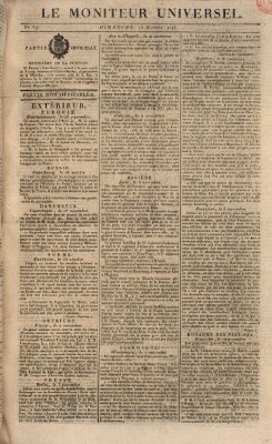 Le moniteur universel Sonntag 15. November 1818