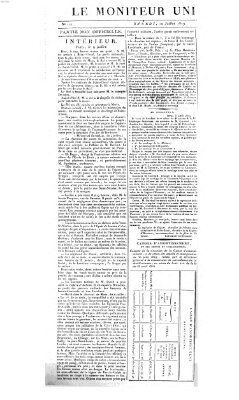 Le moniteur universel Samstag 10. Juli 1819